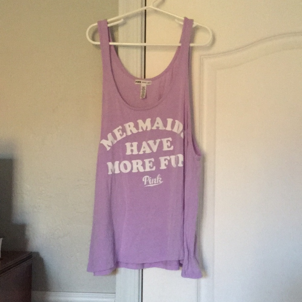 •Pink by Victoria’s Secret Flowy Purple Tank Top•